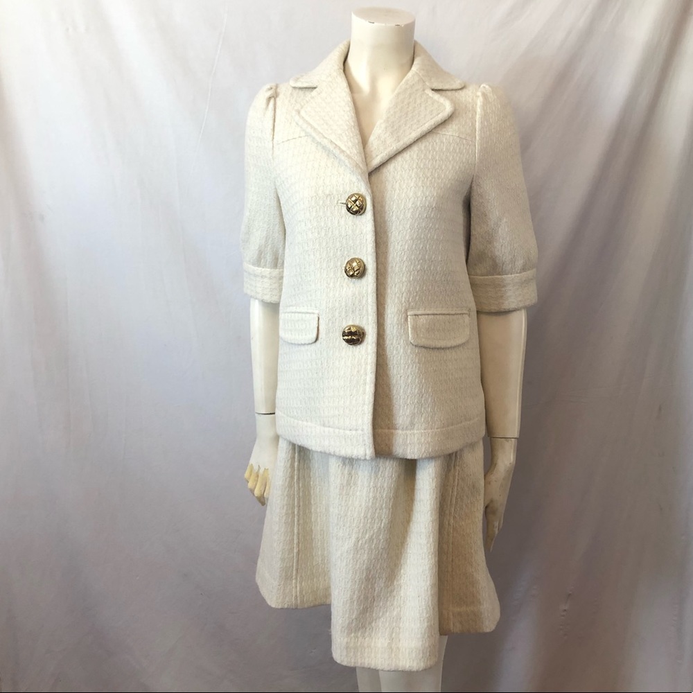 Juicy Couture tweed 2pc dress jacket Chanel style